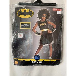 DC Girls Black/Gold Batman (Batgirl) 4-pc Halloween Costume